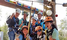 Guests can enjoy a tour of wild Florida and a great view of some of the exhibits at the St. Augustine Aquarium on the Castaway Canopy Adventure zip line.