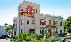 A one-tenth scale replica of a Moorish Castle, Villa Zorayda Museum is a popular attraction in St. Augustine, Florida.
