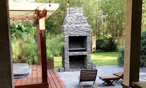 A grill from Urban Asado installed in a home in St. Augustine.