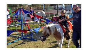 There's plenty of room for family activities like pony rides during the Rhythm 'n Ribs Festival at Francis Field, 