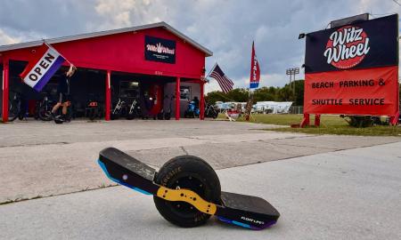 The Witz Wheel shop with a OneWheel in the foreground