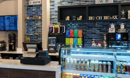 The Starbucks coffee bar at the Renaissance Downtown St. Augustine