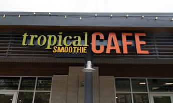 Tropical Smoothie Cafe sign