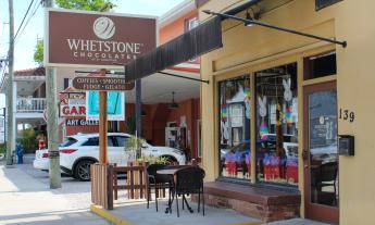The entrance of Whetstone Chocolates on King Street