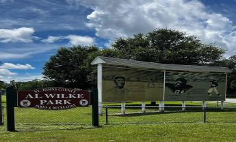 The front entrance to the Al Wilke Park & Community Center