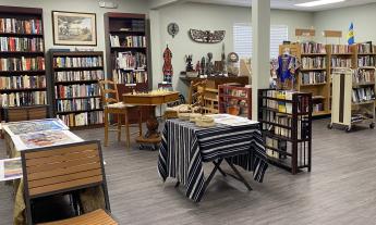 The bookstore at the Best Richardson African Diaspora and Cultural Museum