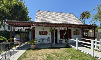 The outside of the Castillo Ice Cream house