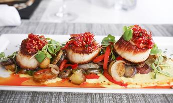 Scallops at 3 Palms Grille in Ponte Vedra Beach, Florida