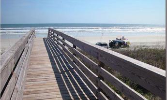 The dune walkover at Frank B. Butler County Park, jsut south of St. Augustine.