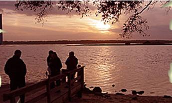 Cozy Sunsets vacation rentals' dock view in St. Augustine, Florida.