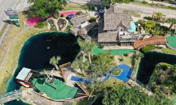 Anastasia Mini-Golf Course - bird's eye view near the entrance in St. Augustine.