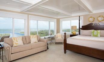 Cottage bedroom at Beachcomber in Vilano near St. Augustine.