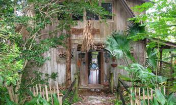 The house exterior where writer, activist, and conservationist, Stetson Kennedy resided in