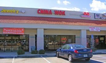 The exterior of China Wok in the Shoppes of Northtowne