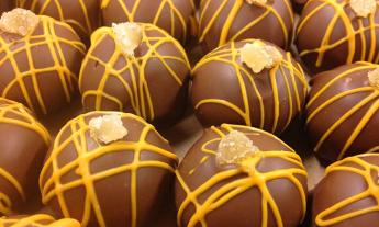 Chocolate drizzle at Whetstone Chocolates