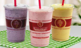 An assortment of smoothies from Cold Stone Creamery in St. Augustine.