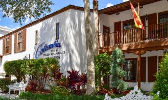 Exterior of the Columbia Restaurant in St. Augustine, FL