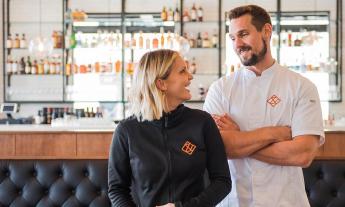 Ember & Iron owners, Chef Michael and Brittany Cooney 