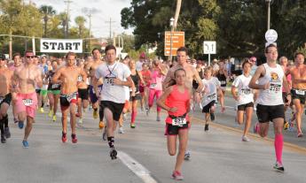 This charity 5K run/walk promotes breast cancer awareness and raises money for early detection services. 