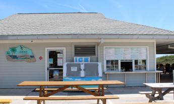 Island Beach Shop and Grill at Anastasia State Park in St. Augustine.