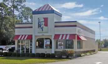 Kentucky Fried Chicken restaurant building outside St. Augustine, Florida