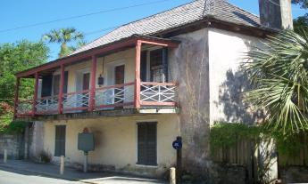 The Llambias House in historic downtown St. Augustine.