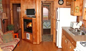 The interior of a North Beach Cabin in St. Augustine, Florida