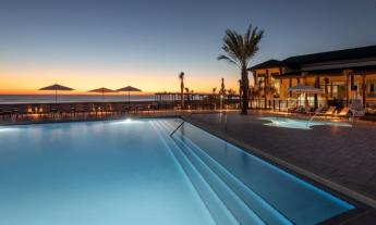 Embassy Suites pool at sunrise in St. Augustine, FL. 