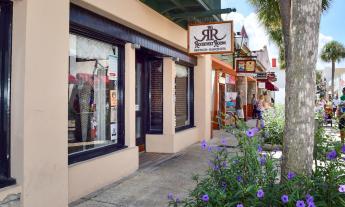 Storefront of the Roosevelt Room in St. Augustine, Fl 