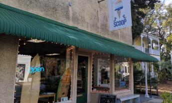 The entrance to St. Augustine Scoop on San Marco in St. Augustine.