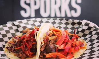 Brisket tacos at Sporks in St. Augustine, FL.
