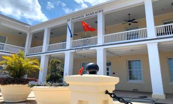 Outside St. Francis Barracks in historic downtown St. Augustine.