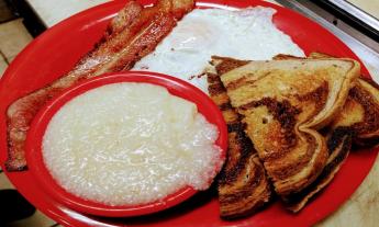 Southern breakfast at The Spot in St. Augustine, FL.