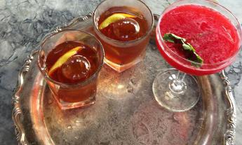 Vintage inspired bar at the Ice Plant in downtown St. Augustine, Florida