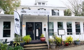 The entrance to Uptown Swinery on San Marco in St. Augustine.