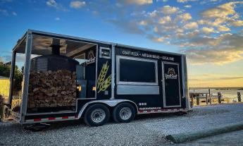 On the river at Yeast Coast Baking Company's food truck in St. Augustine.