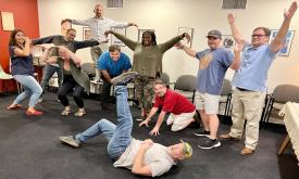 The Adventure Project's Level 1 Improv class at Limelight Theatre.
