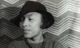 A portrait of Zora Neale Hurston shot in 1938