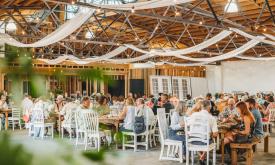 An organized dinner inside The Venue