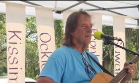 Singer/songwriter David Watt Besley onstage at Lullaby of The Rivers 2026