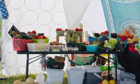 Fresh produce at a local market
