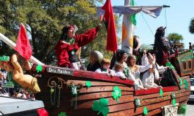 St. Patrick's Day Parade in St. Augustine, Florida.
