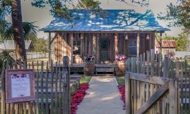 The Cracker House is a favorite spot for weddings at the Florida Agricultural Center just south of St. Augustine, FL.