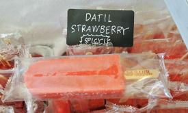 Hints of datil in a Strawberry popsicle at the Hyppo Cafe in St. Augustine.