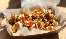 Loaded Tots from Cafe Ybor! Food Bus in St. Augustine, Fl 