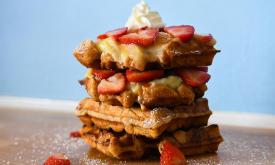 Cousteau's Waffle and Milkshake Bar offers authentic Belgian waffles in the hearl of downtown St. Augustine.