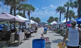 Farmers and craft market at St. Augustine Beach. 