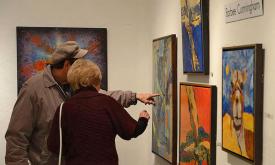 Artwalk participants can view and purchase artwork.