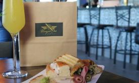 Lunch or brunch to eat in or take home, from Hangar One Bistro at the airport in St. Augustine.