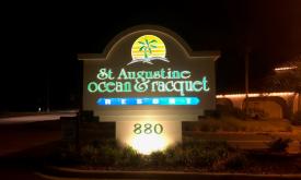 The Ocean & Racquet Resort on St. Augustine Beach, Florida.